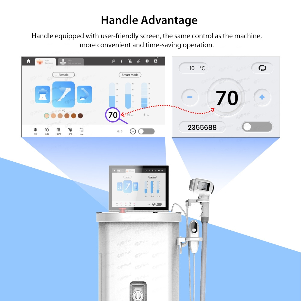 UNTLASER new Technology diode laser permanent hair removal 808 diodo lazer 5 in 1 handle hair removal machine