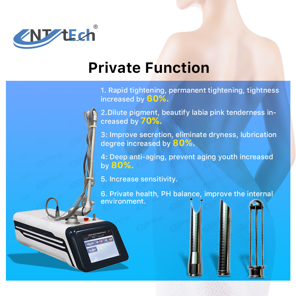 Powerful 60W 10600nm co2 fractional laser  vaginal tightening skin resurfacing beauty machine  korea