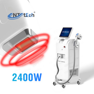 Fast treatment 2400w three 808 wavelength laser hair removal machine for sale