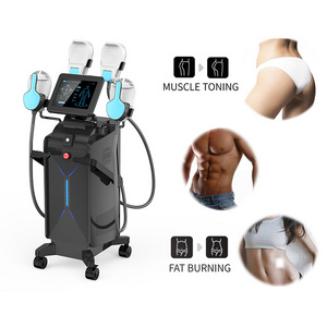 Factory direct 4 handle slim body slimming ems rf sculpting muscle building beauty machine