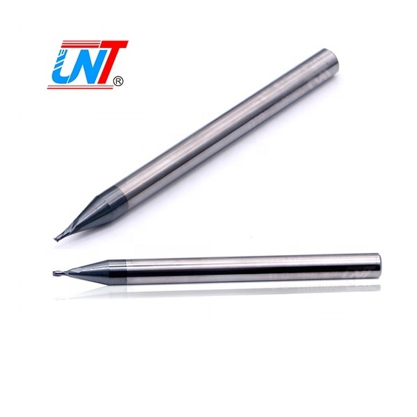 UNT Hot Sale Solid Carbide Coated CNC Milling Cutter HRC55 Micro Square End Mills