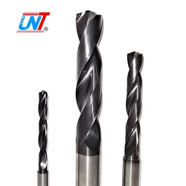 UNT Solid Tungsten Carbide Coated High Speed Metal Stainless Steel CNC Drilling Tool Twist Drill Bits For Metal