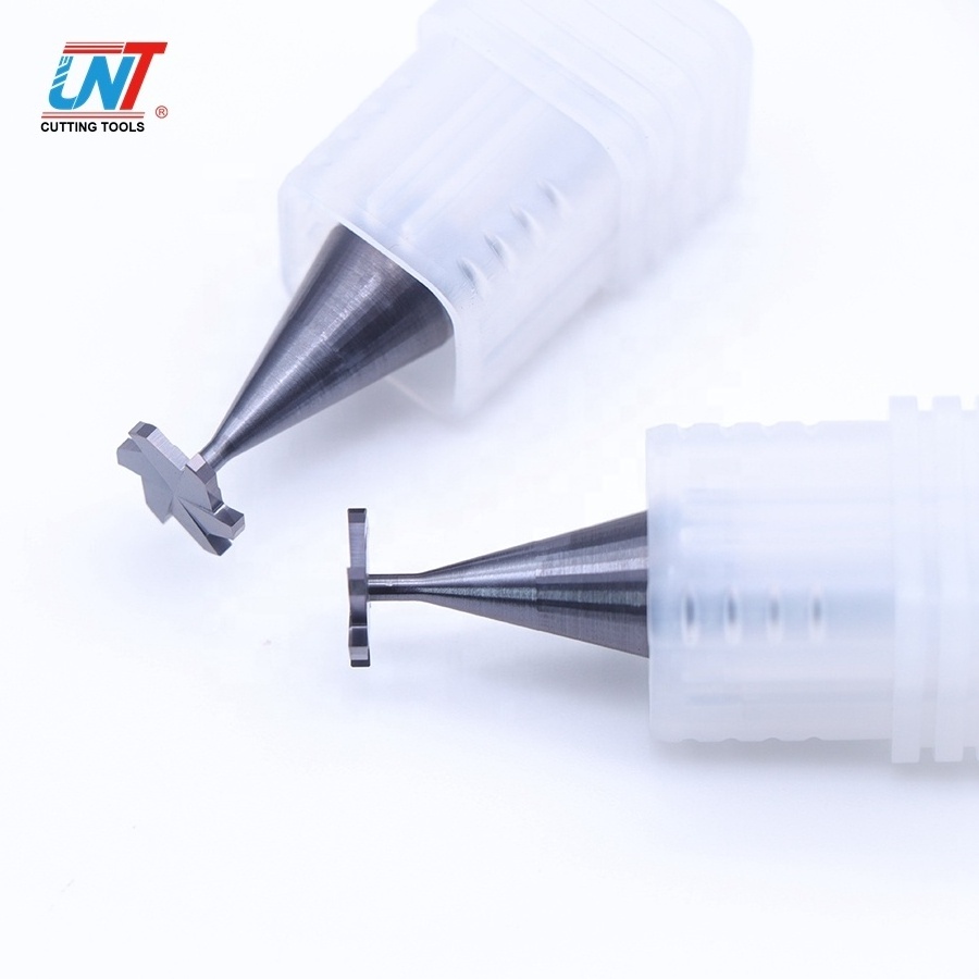 UNT Custom Freze CNC Router Bits Cutting Tools Solid Carbide Fresa 4 Flute Straight T- Slot Keyseat Milling Cutters For Aluminum