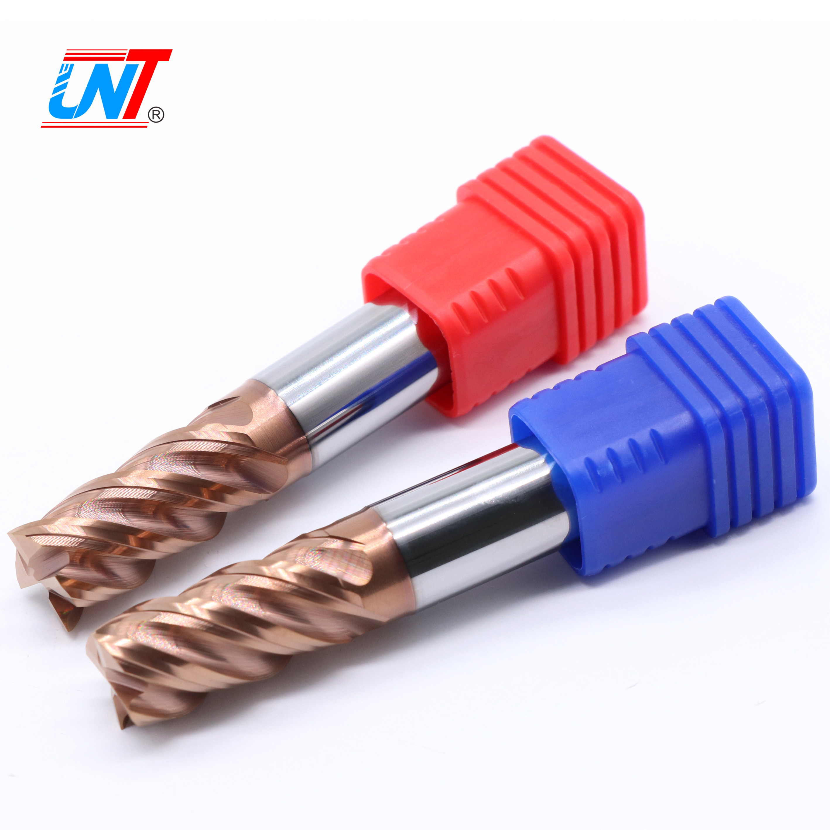 UNT Solid Carbide Fresa CNC cutting Tools 4 Flutes HRC70 Square Milling Cutter