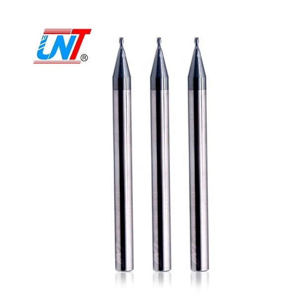 UNT Hot Sale Solid Carbide Coated CNC Milling Cutter HRC55 Micro Square End Mills