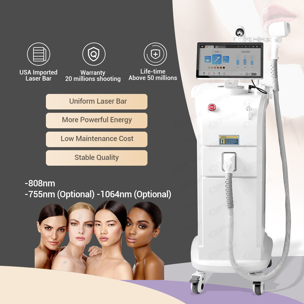 Best selling spa equipment 808 laser hair removal diode machine