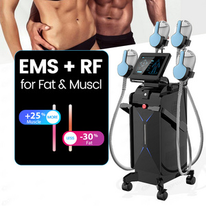 Increase muscle CE approved 2 handle 4 handles ems rf body sculpting machine