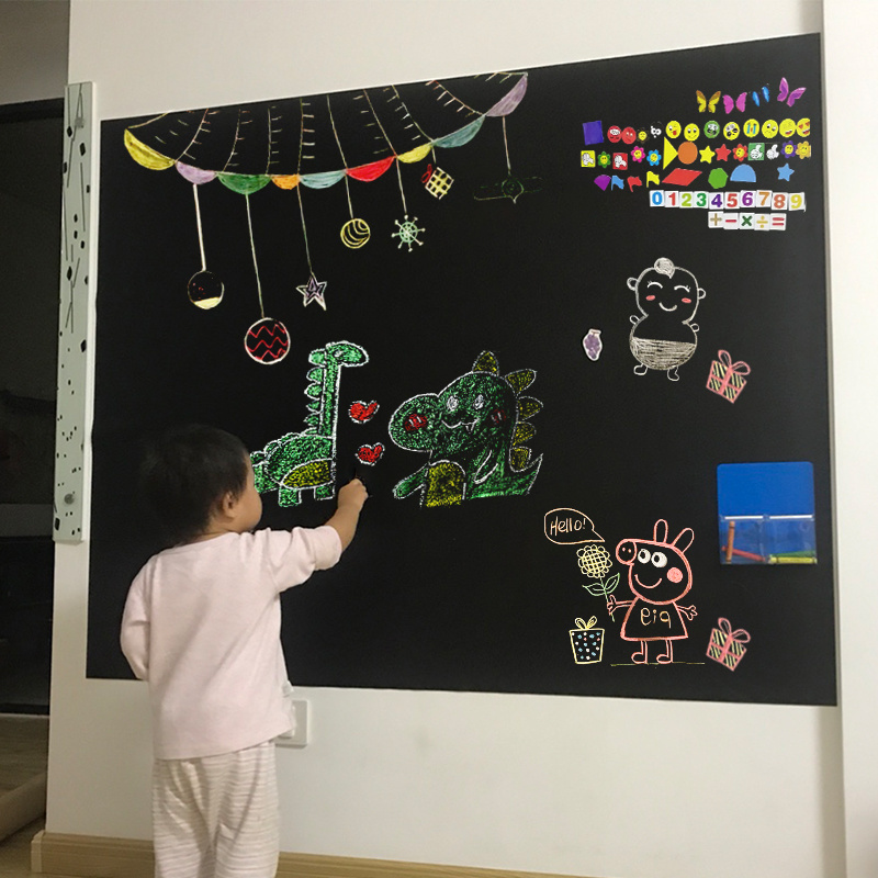 Soft Self- Adhesive Decorative Chalk board Customized Magnetic Blackboard