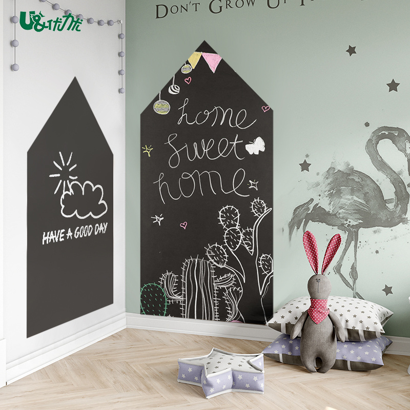 Soft Self- Adhesive Decorative Chalk board Customized Magnetic Blackboard