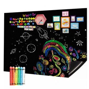 In Stock Magnetic Chalkboard Calendar Planner Portable Blackboard World Map Wall Sticker