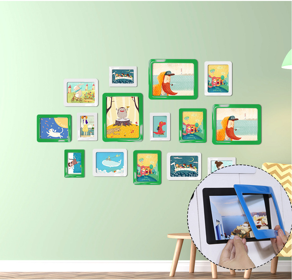 Stick On The Wall Removable Adhesive Magnetic Photo Frame