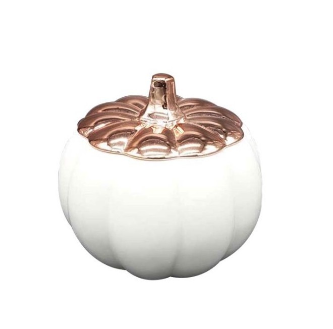 UOBOBO ceramic container pumpkin lid Candle holder Scented Soy wax White Candles jar for Home  decoration