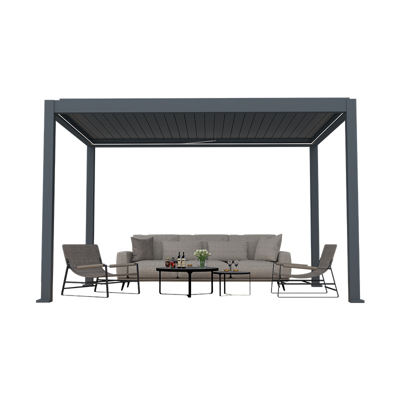 Motorised Sun Room Covers for Gazebo Pergola Garden Structure Outdoor Kitchen with Pergola Powder Coated Frame