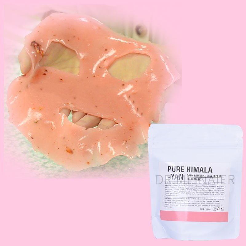 Wholesale 27 flavors 100g OEM organic  jelly Powder JELLYMASK rose HA 24K GOLD VC Hydro Jelly Mask Powder Peel Off Mask