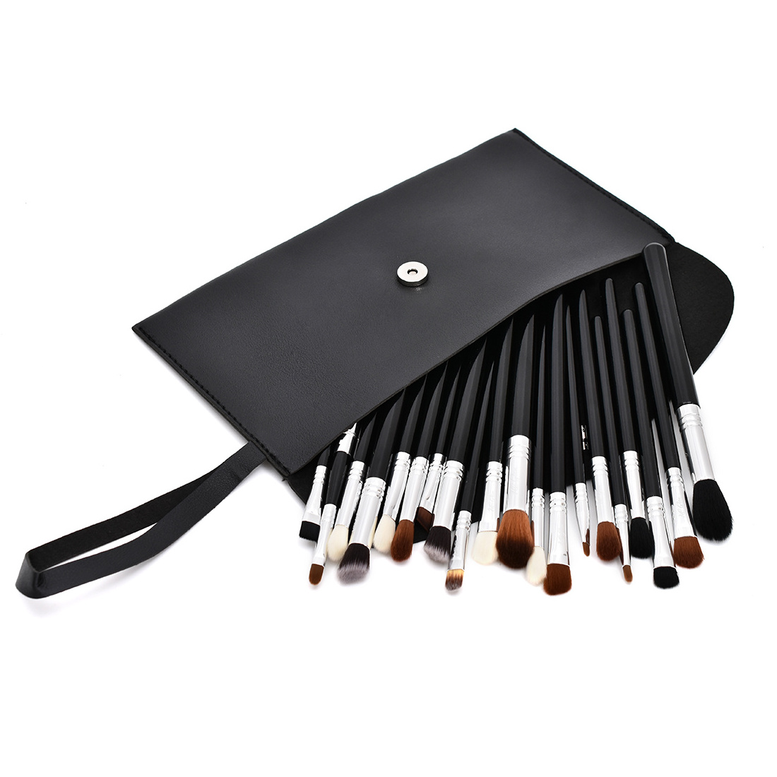 19pcs Private Label Professional Eye shader Makeup Brushes Blending Crease Highlight Eyebrow Eyeshadow Brush Set