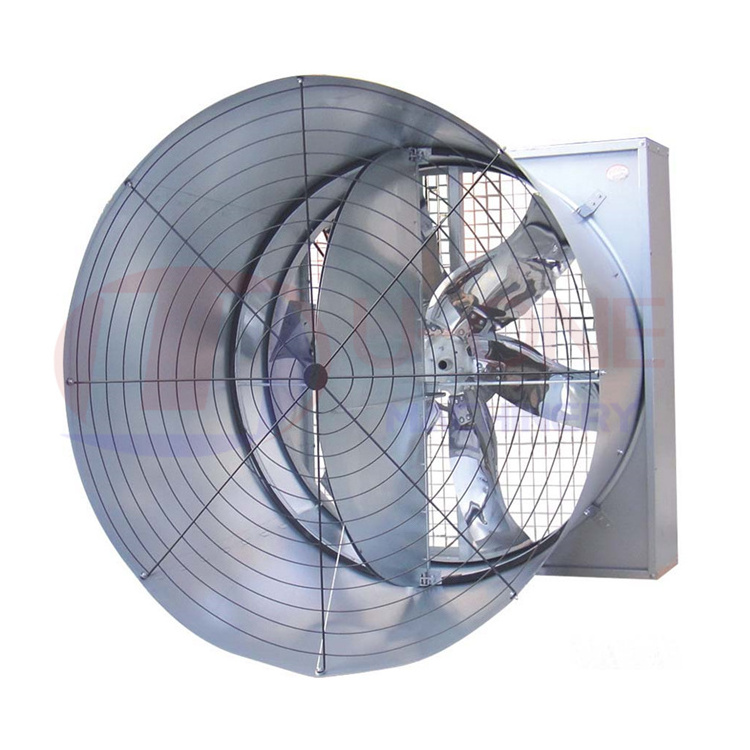 High quality butterfly damper belt drive chicken house fan wall mounted exhaust fan