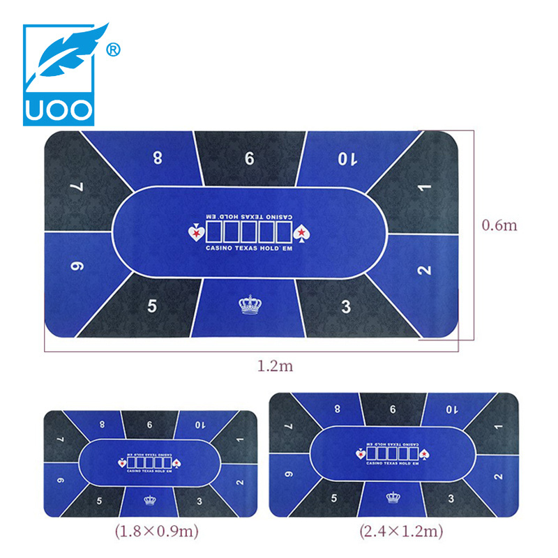 UOO Factory Custom Rubber Roulette European Poker Gambling Poker Table Game Mats