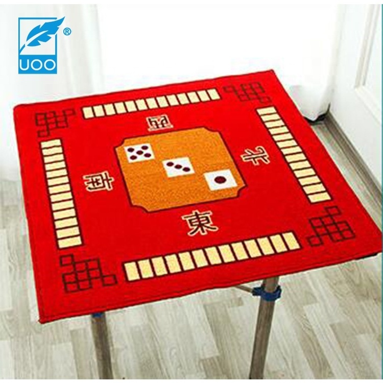 UOO Custom Majiang Table Cloth Poker Mat Rubber Poker Table Top