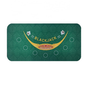 UOO Custom Portable Gatherings Rubber Table Mat Mini Casino Blackjack Poker Table Mat