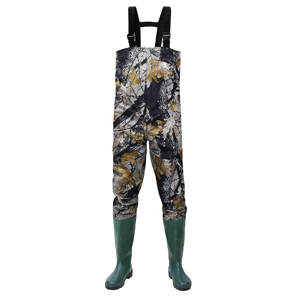 UOO Custom Camouflage Suits Breathable Hunting Neoprene Fly Fishing Waders with Boots