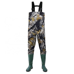 UOO Custom Camouflage Suits Breathable Hunting Neoprene Fly Fishing Waders with Boots