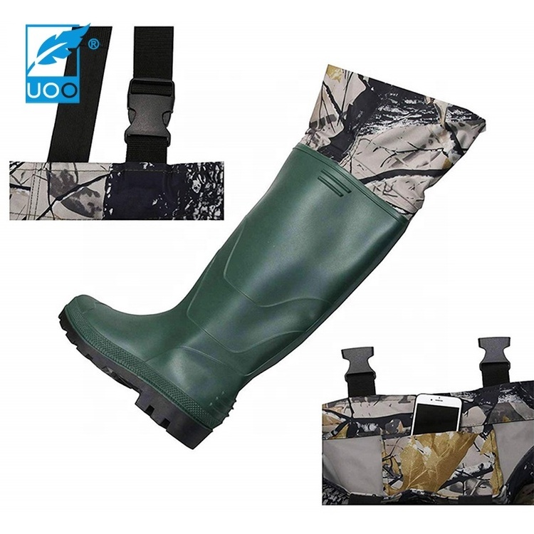 UOO Custom Camouflage Suits Breathable Hunting Neoprene Fly Fishing Waders with Boots