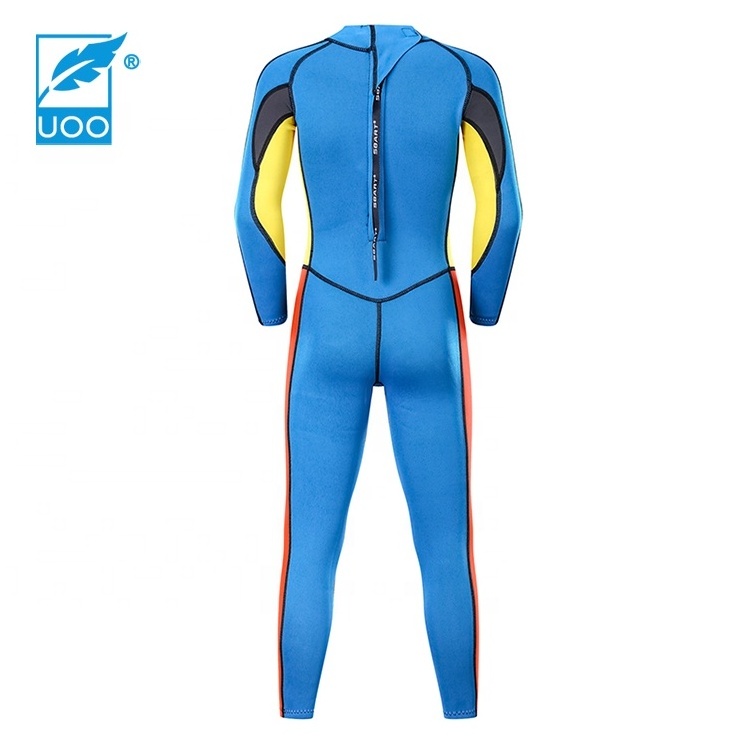 UOO Custom Design Kids Diving Suit Wetsuit Swimwear with Back Zipper Neoprene Swimsuit for Kids