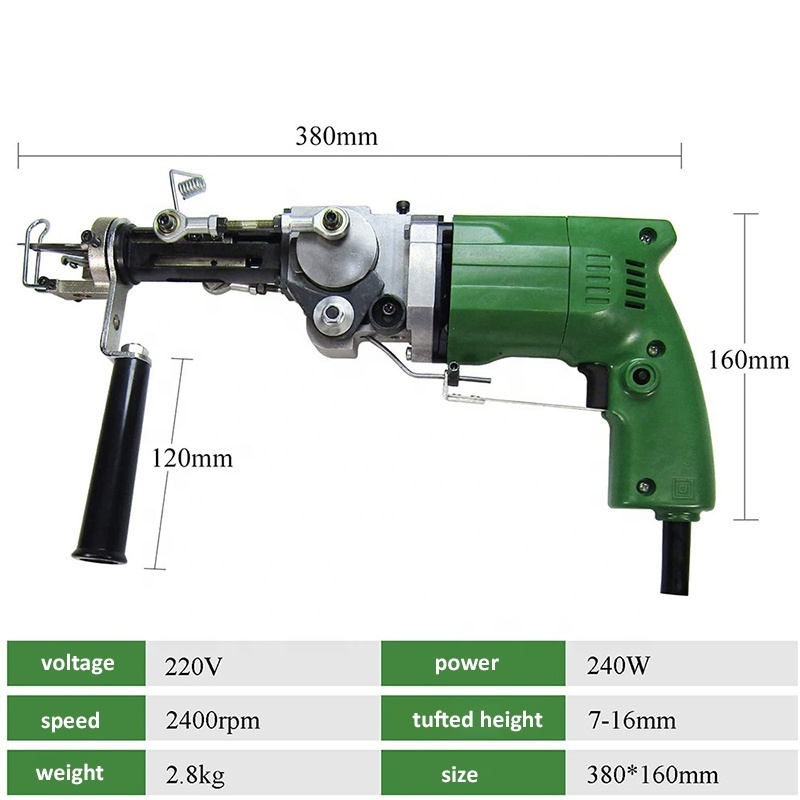 UOO Adjustable Carpet 2 in 1 Tufting Guns