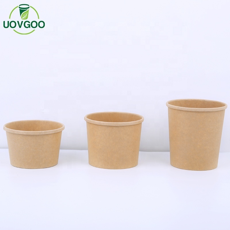 Factory direct paper soup cup Take Away Salad Box  Biodegradable Food Packing Box