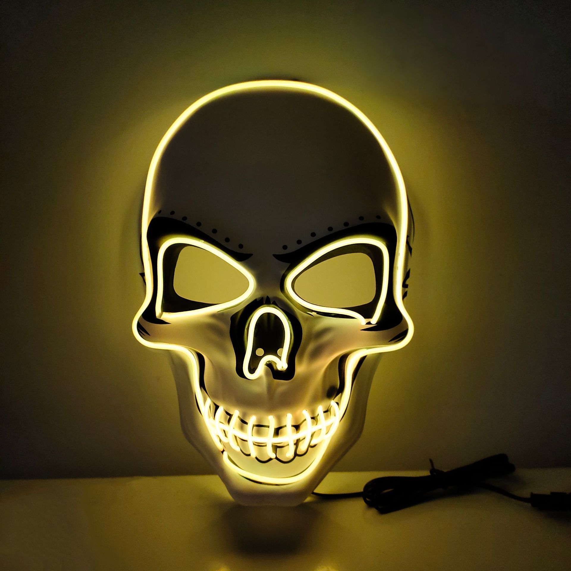 Nicro LED Light Mask Terror luminous for costume digital adult Halloween Helloween mask  programmable Disguise mask