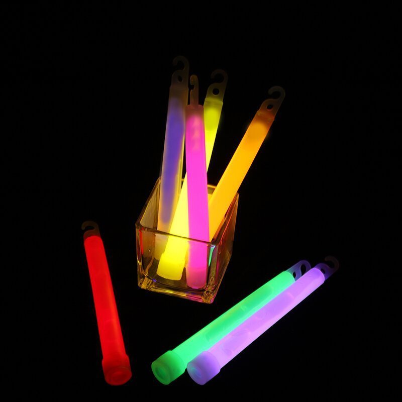 Nicro Wholesale Outdoor Concert Night Club Party Supplies Large 6 Inch With Hook Luminous Liquid LED Light Glow Stick