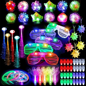 Nicro Wholesale Neon Party Supplies Glow In The Dark Favors Light Decoration Fashion Luminous LED Light Up Fluorescents Set