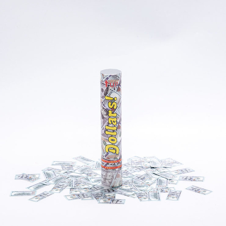 Nicro Money Dollar Confetti Launcher Gun Popper Confetti Paper Bill Cannon Opening Celebration  Birthday Wedding Party Supplies