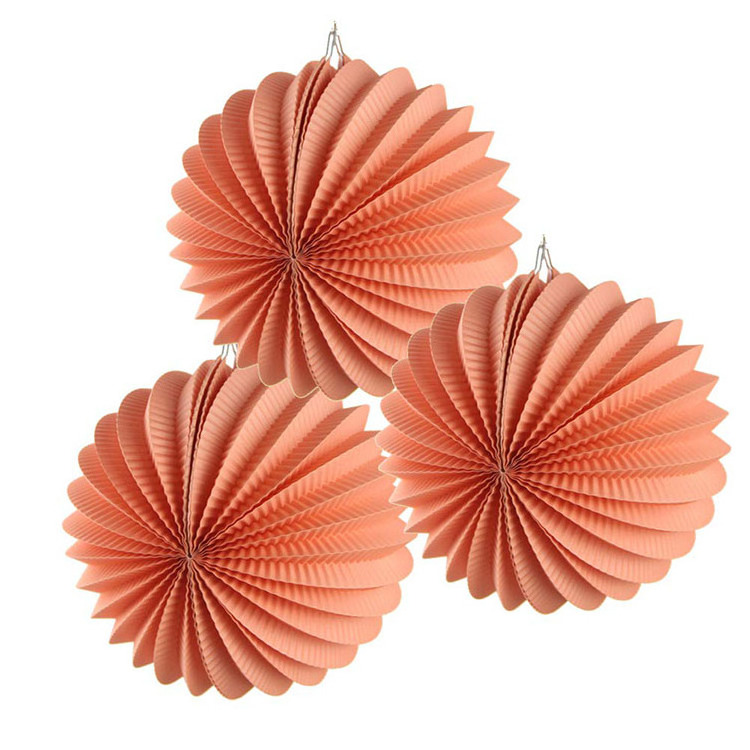 Nicro Peach Bulk Honeycomb Party Watermelon Shaped Party Hanging Wall Background Decorations Chinese Poms Paper Lantern Ball