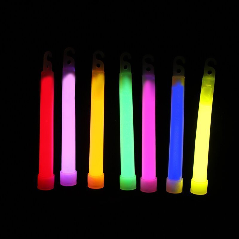 Nicro Wholesale Outdoor Concert Night Club Party Supplies Large 6 Inch With Hook Luminous Liquid LED Light Glow Stick