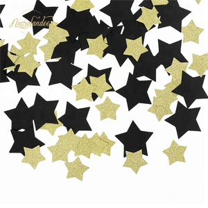 Nicro Custom Rice Paper Colors Personalized Graduation Table Decoration Biodegradable Star Shaped Round Tissue Paper Confetti