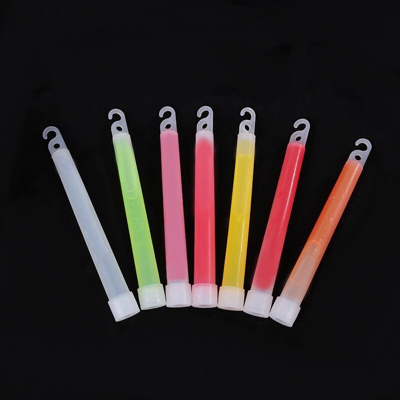 Nicro Wholesale Outdoor Concert Night Club Party Supplies Large 6 Inch With Hook Luminous Liquid LED Light Glow Stick