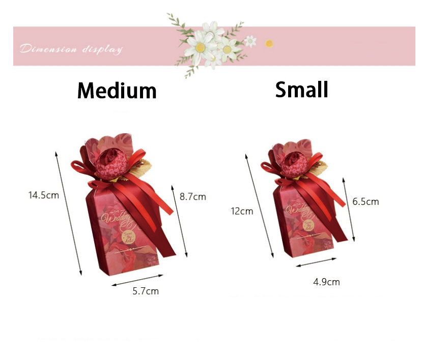 Nicro Creative New European Style Wedding Favor Vase Shape Wedding Candy Box Luxury Bridal Shower Gift Candy Box