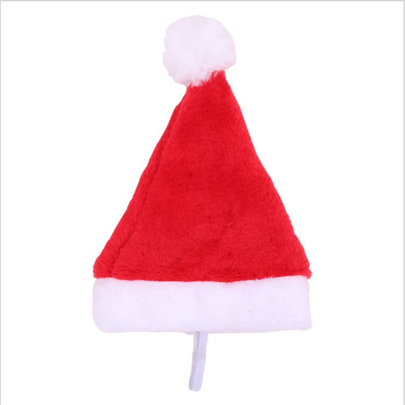 Nicro Wholesale Baby Doggie Knitted 2022 Christmas Fabric Santa Hat for Dogs Pompom Pet Knit Custom Logo Non Woven Winter Hats