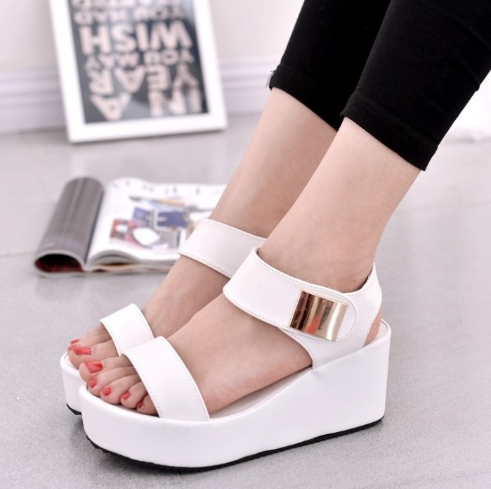 up-0468r Summer platform shoes fashion low price ladies thick sole sandals