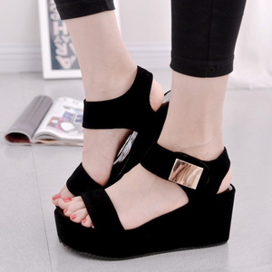 up-0468r Summer platform shoes fashion low price ladies thick sole sandals