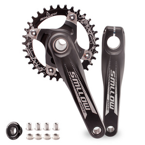 MTB Mountain Road Bike Crank Set 170mm BCD104 Crank Arm CNC Ultralight 36 T Single Disc Bicycle Cranksets