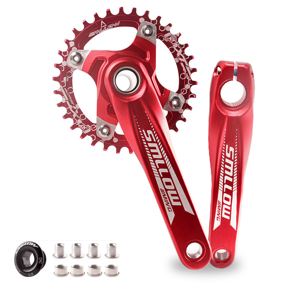 MTB Mountain Road Bike Crank Set 170mm BCD104 Crank Arm CNC Ultralight 36 T Single Disc Bicycle Cranksets