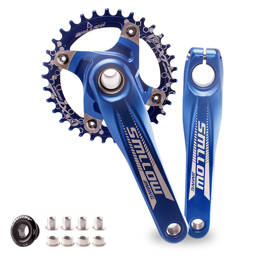 MTB Mountain Road Bike Crank Set 170mm BCD104 Crank Arm CNC Ultralight 36 T Single Disc Bicycle Cranksets