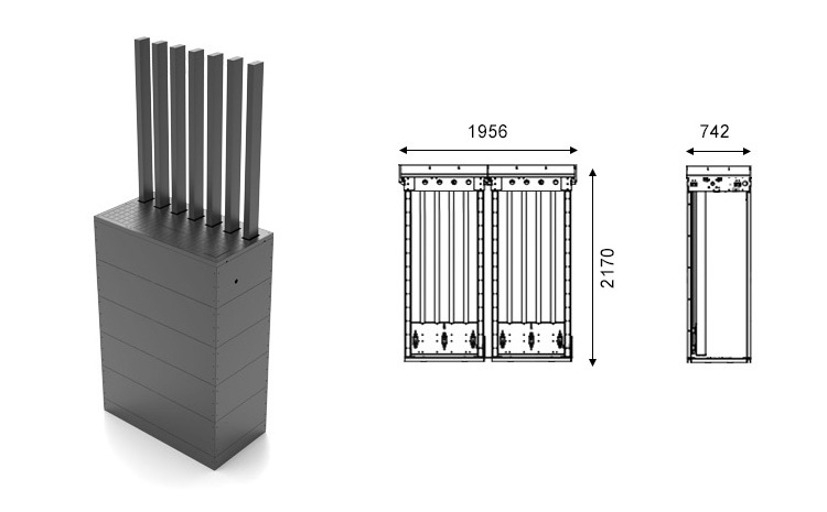 Brown Security Automatic Fence Barrier Commercial Flexible Retractable Invisible Underground Gate