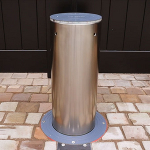 UPARK Stainless Steel Security Post for School Pavement Driveway Light Post Customized Anti-collision Integral Bollard