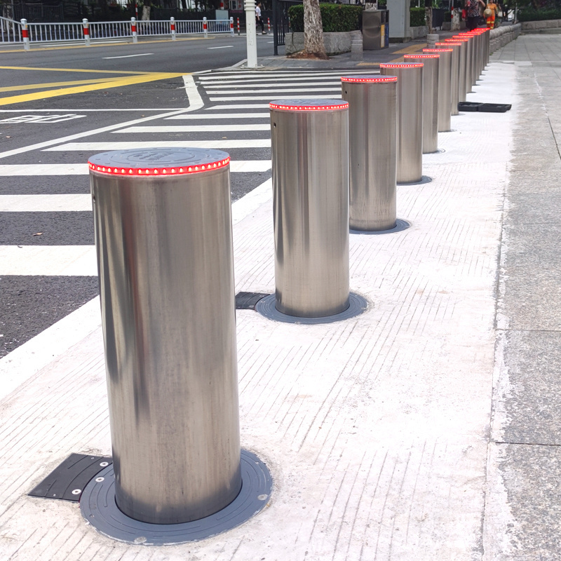 UPARK High Quality Car Yard Pedestrian Traffic Safety Road Bollard Anti-theft Driveway Security Post Automatic Electric Bollards