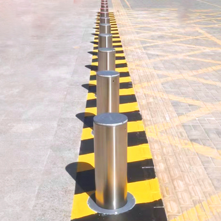 UPARK Commercial Spaces Prevent Violent Collision K8 M40 Crash Rated Auto Retractable Posts Bollards with Mini Control Box