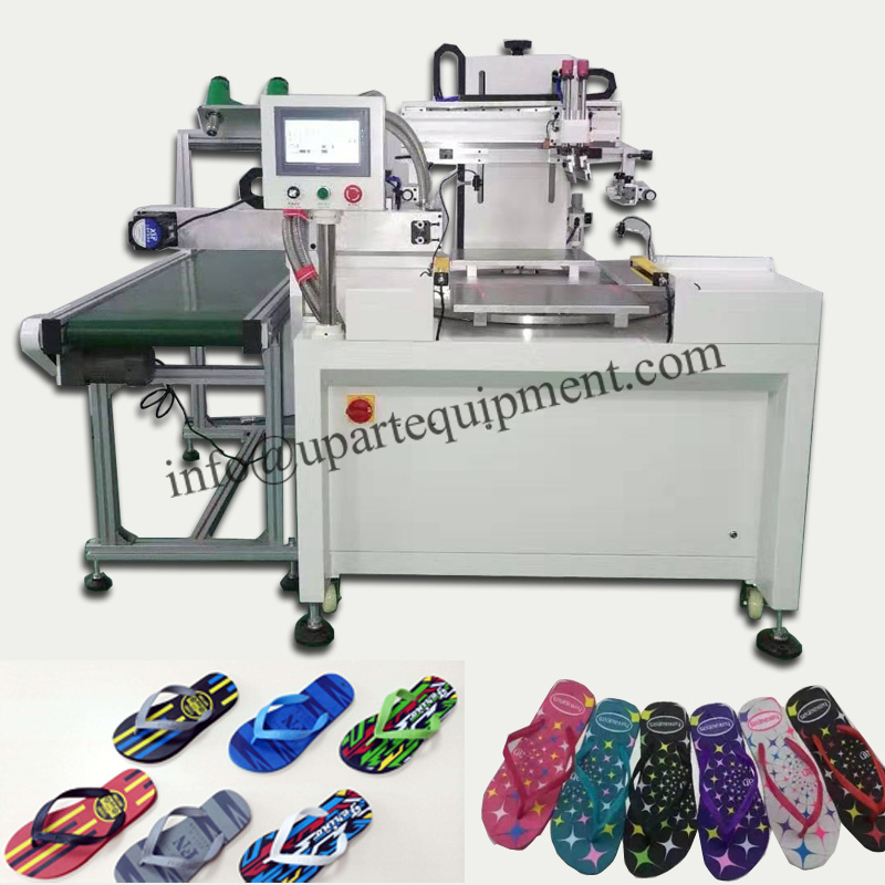 4 Station 1 Color Automatic Slippers Screen Printer Carousel Screen Printing Machine For Shoes soles