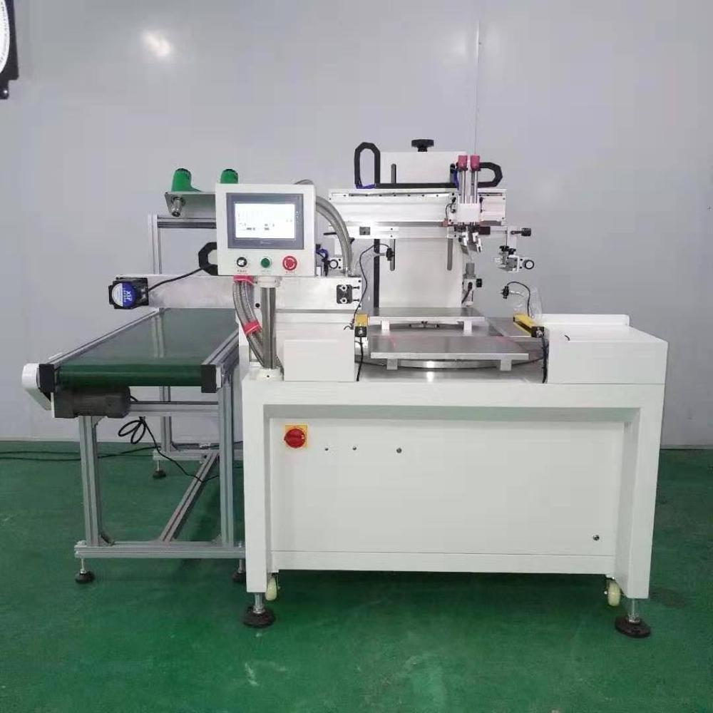 Automatic Shoes Insoles Screen Printing Machine Turntable Serigraphy Machine For Pads Flatbed Screen Printers Auto